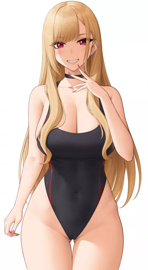 Marin in swimsuit. Marin in swimsuit.