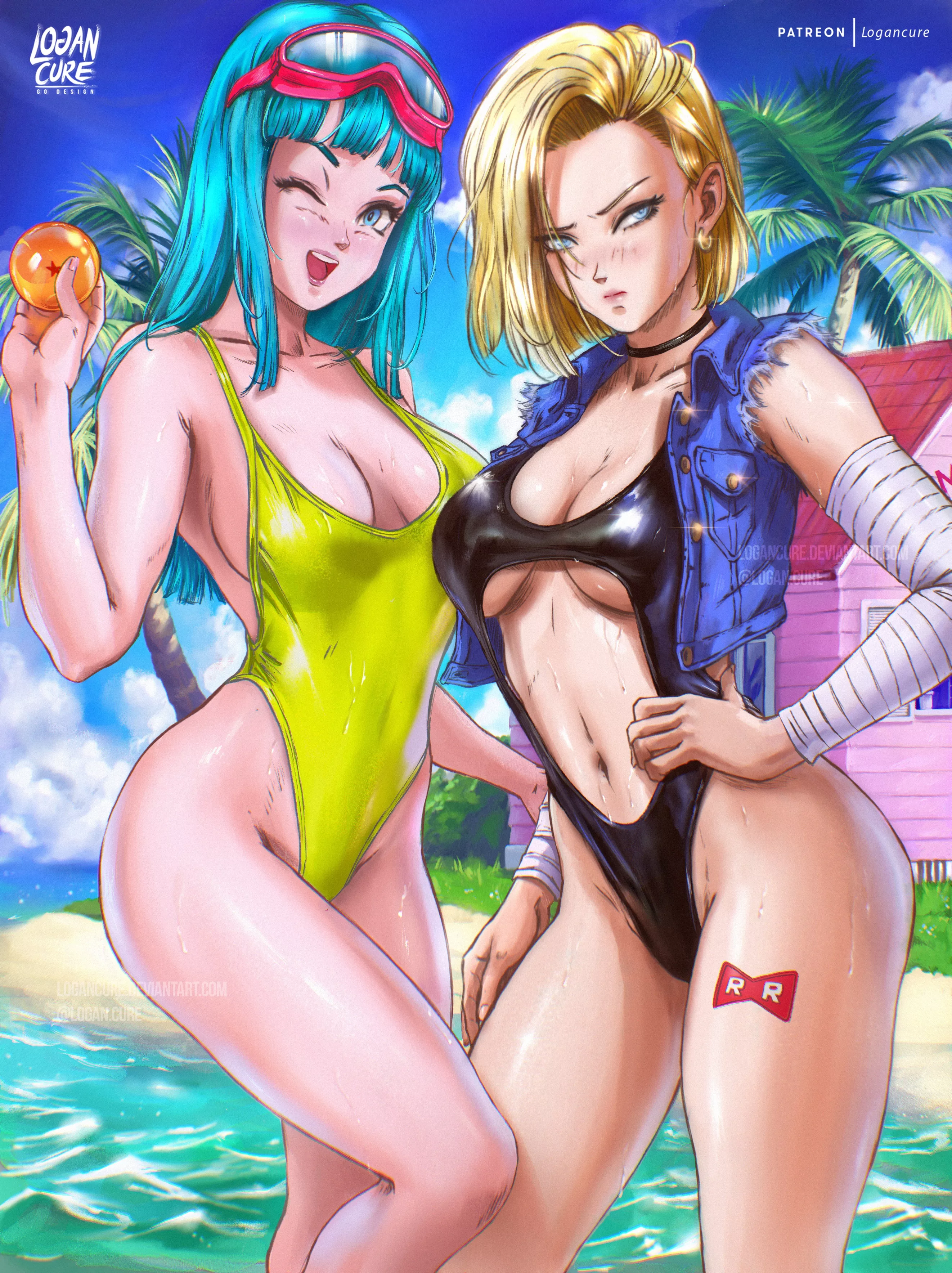 Maron & Android 18 (Logan Cure) [Dragon Ball]