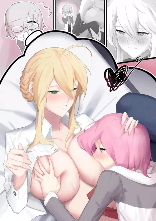 Mash Dreaming About Lartoria's Breasts Mash Dreaming About Lartoria's Breasts