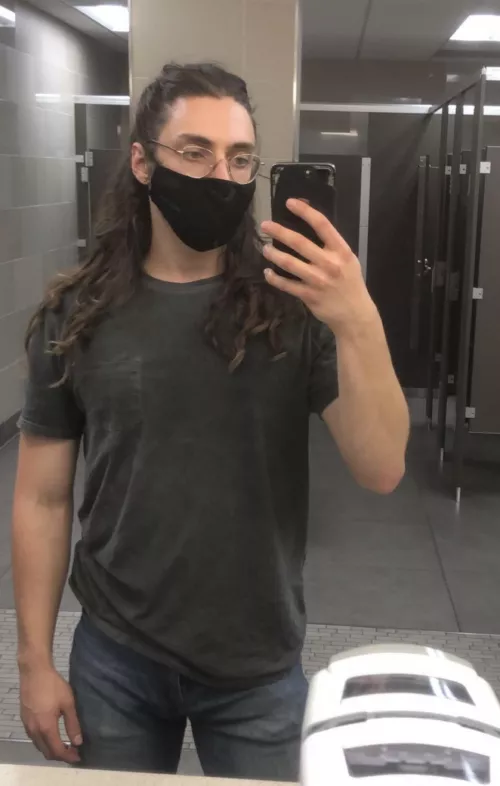Masked but liked my hair today