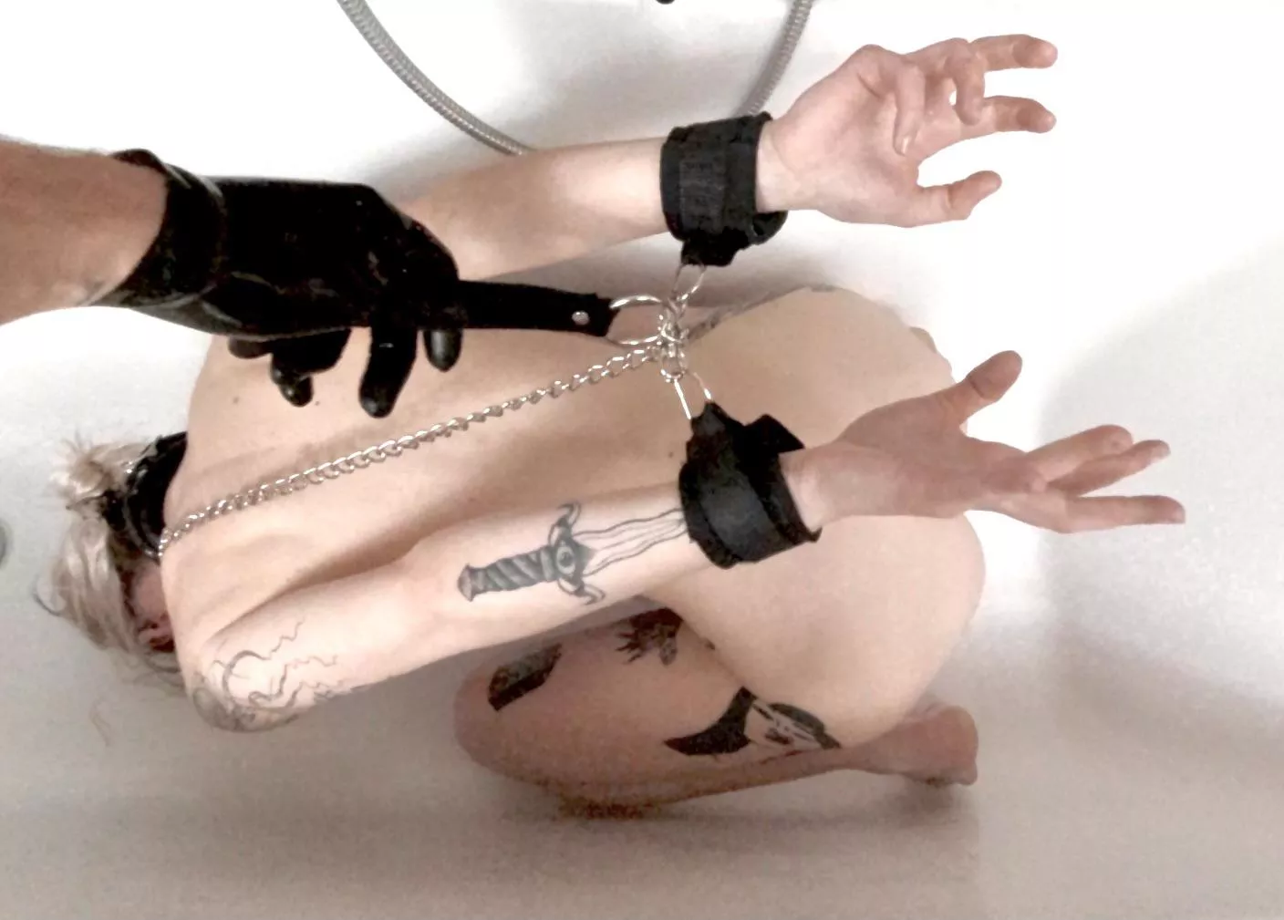 Master bathroom and a slave… get it? Master, bathroom. And a slave. Master bathroom and a slave… get it? Master, bathroom. And a slave.