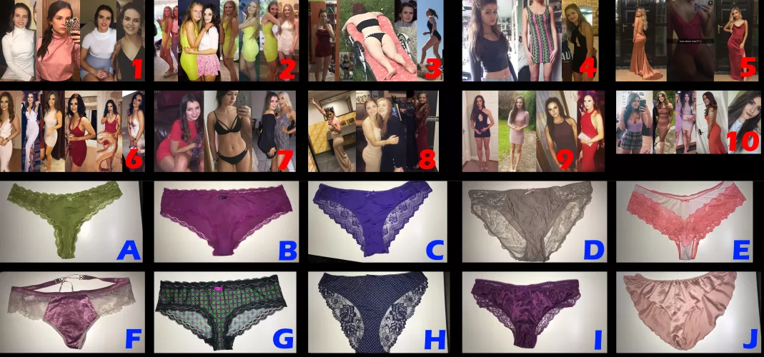 Match the owner with her panties for more