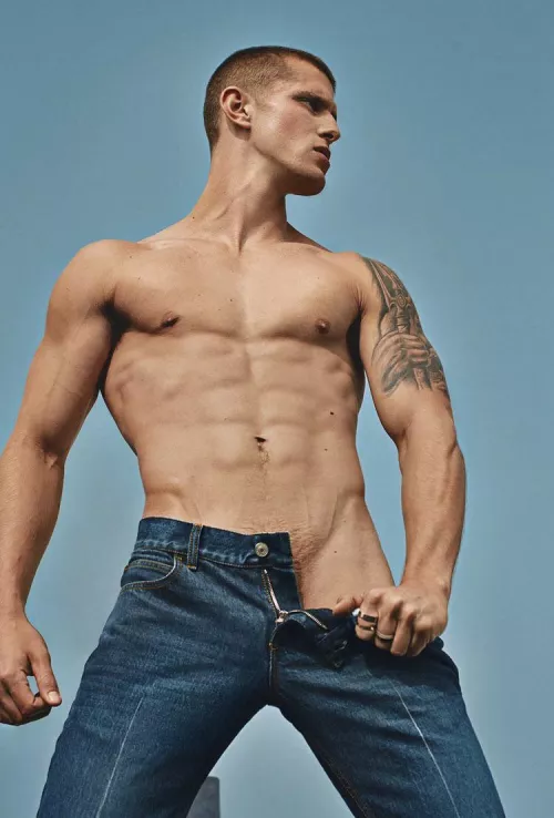 Matt van de Sande by Steven Klein for VMan