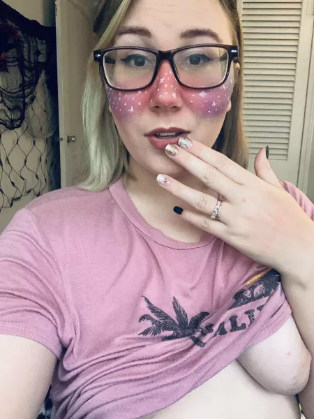 May have gone overboard with the galaxy cheeks ๐ May have gone overboard with the galaxy cheeks ๐