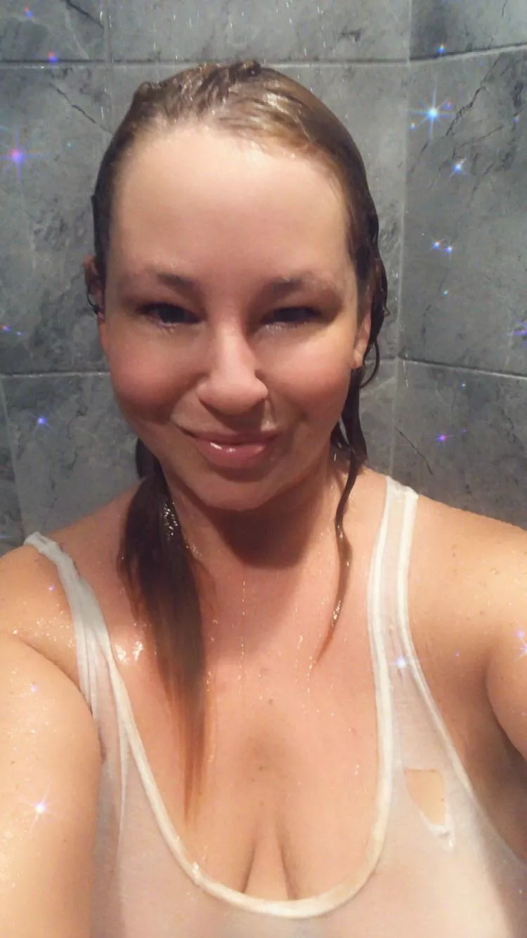 Maybe if you guys are lucky my husband will share the steamer pictures from the shower (f)(45)