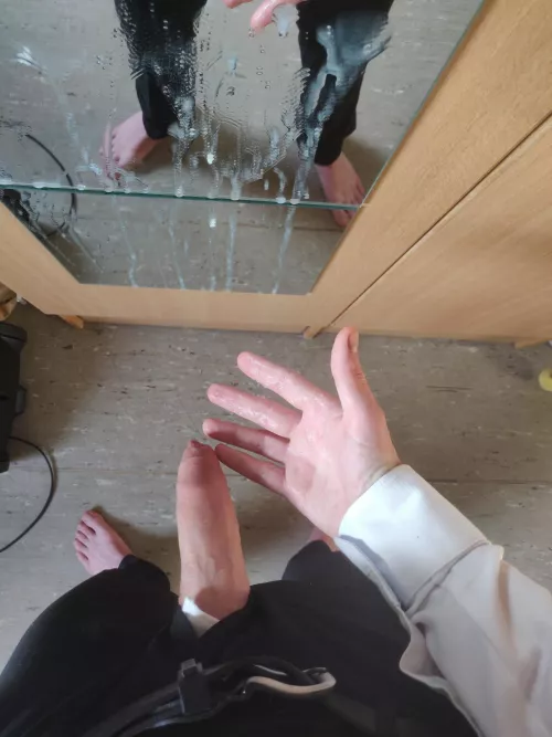 Maybe on the mirror wasn't the best idea Maybe on the mirror wasn't the best idea