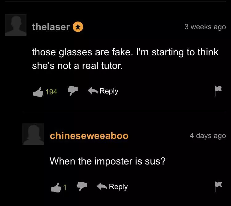 Maybe she’s a fake.