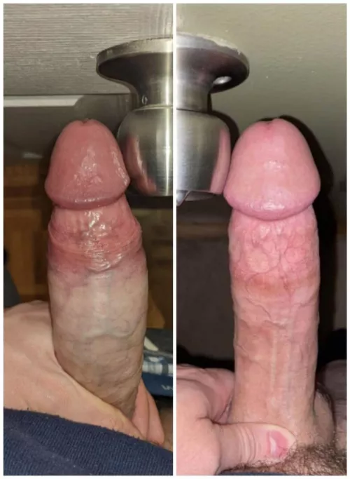 Me and another hung bro comparing our big heads. Which do you like better. I’m on the right.