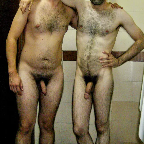 Me and my best friend hanging out in the locker room. Would you join us?