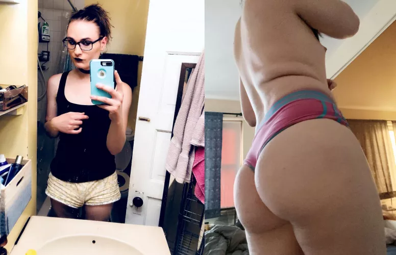 Me and my big butt. Do I look better from the front or the back?