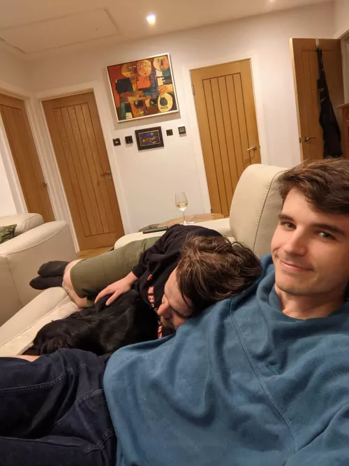 Me and my little gay family settling into the holidays 🥰