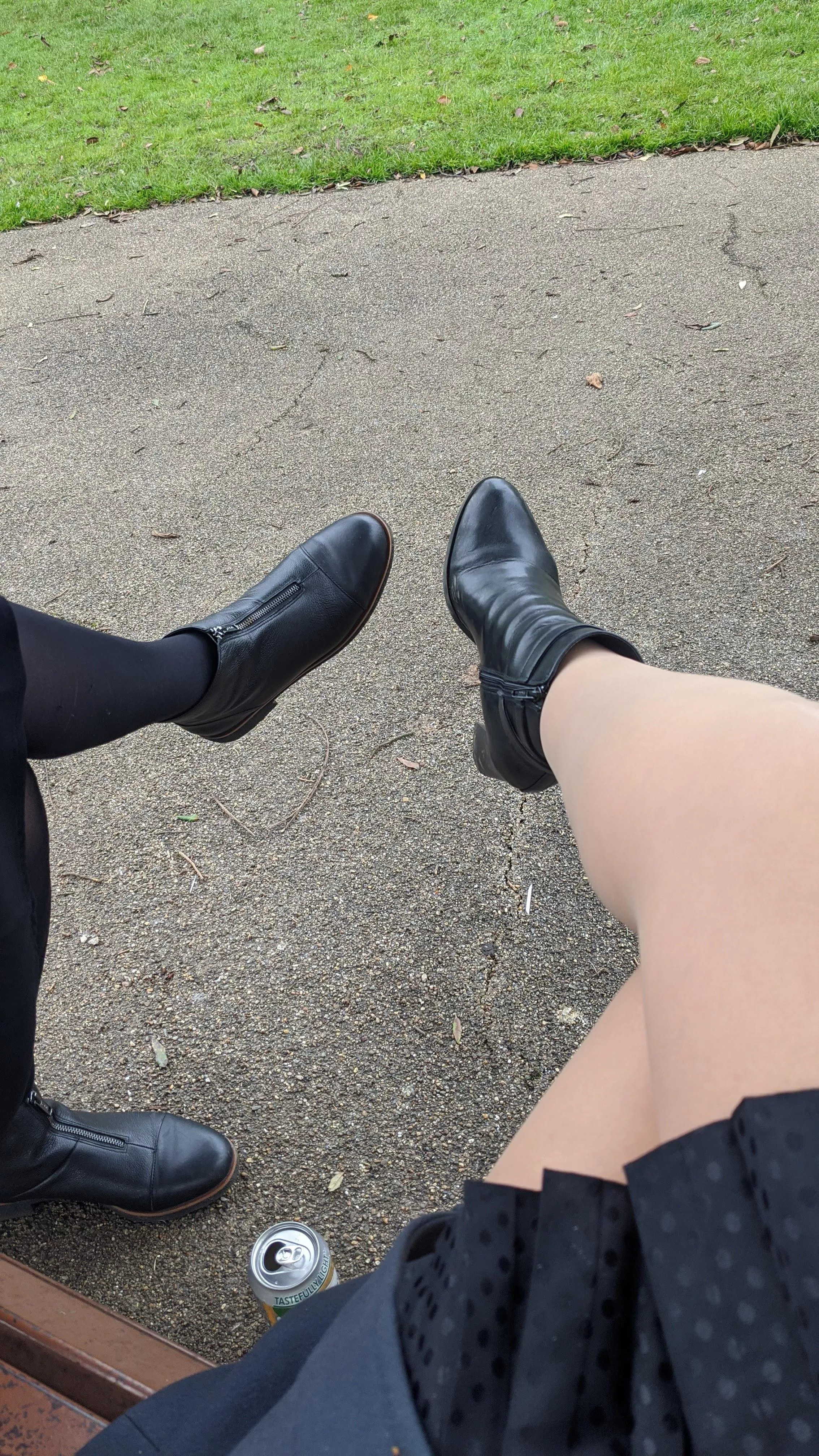 Me and sister . Nude and black pantyhose Me and sister . Nude and black pantyhose