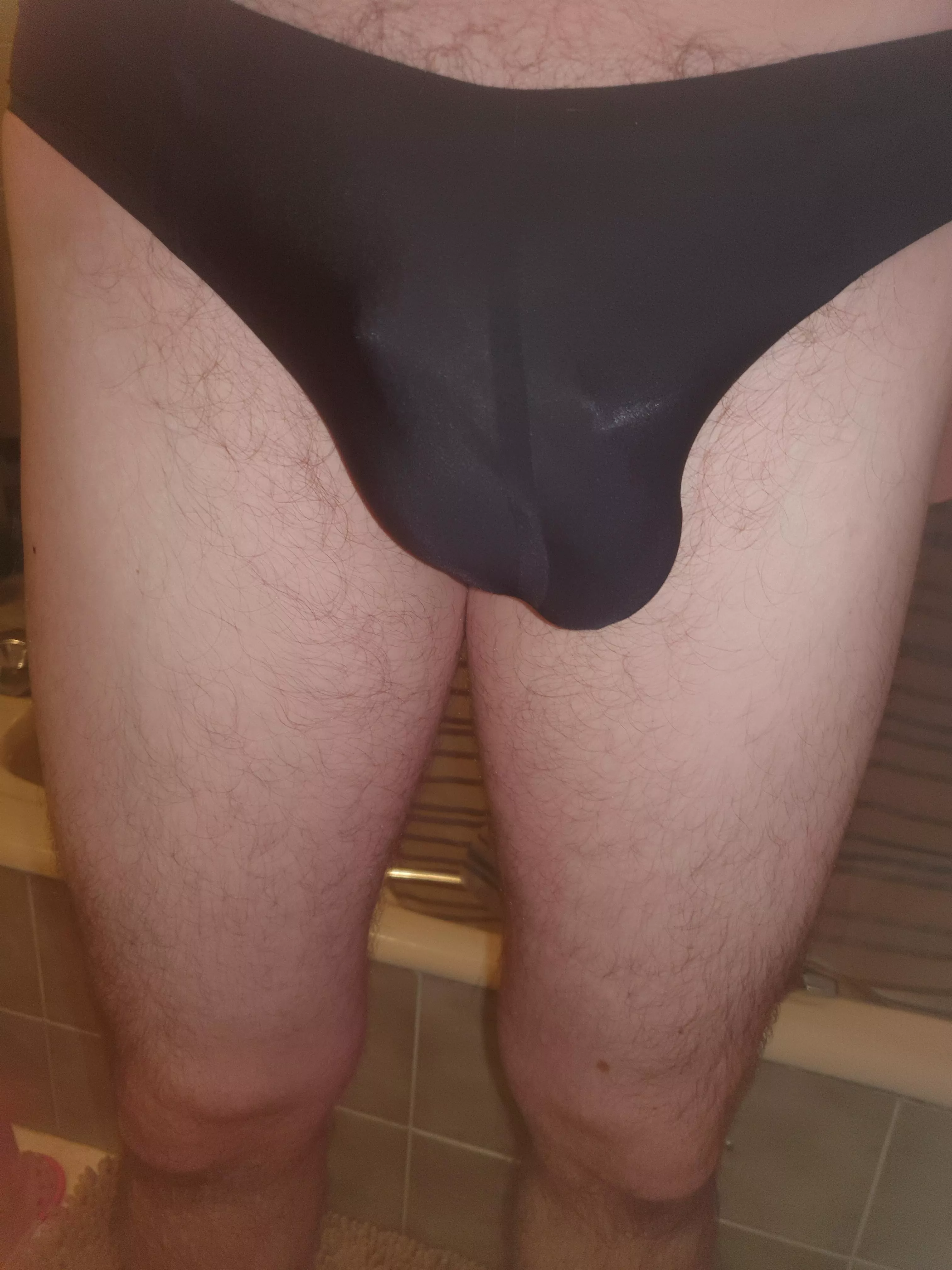Me any one think my new swim trunks are going to go see through? Me any one think my new swim trunks are going to go see through?
