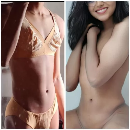 Me at 18 vs me today at 19 🥰🤭 Do you like the change?