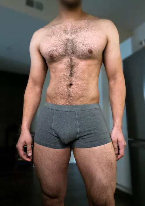 Me in some tight gray boxer briefs
