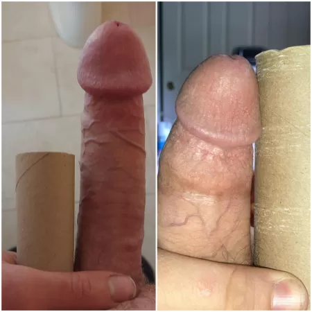 Me (left) and u/littledickbigmeat (right) Me (left) and u/littledickbigmeat (right)