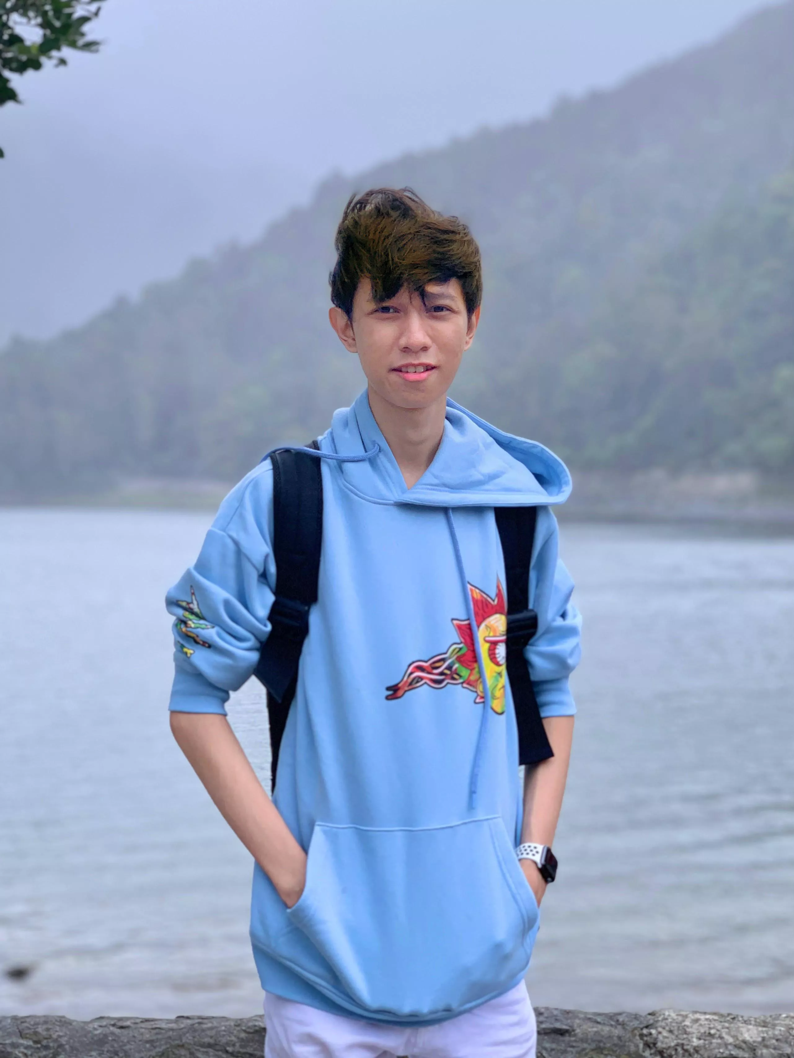 Me on a hike a while ago (My hair is a mess lol)