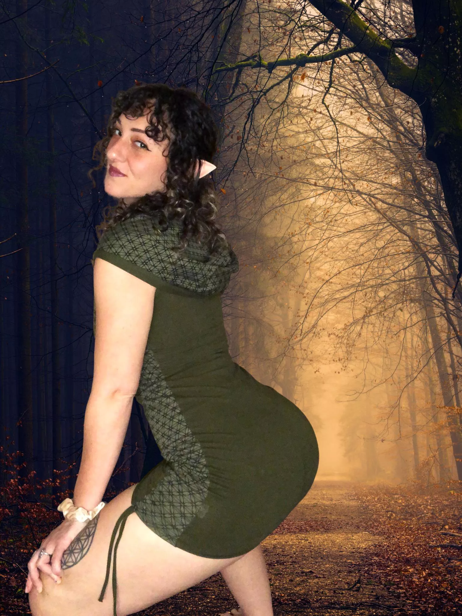 Me, twerking as a wild forest elf