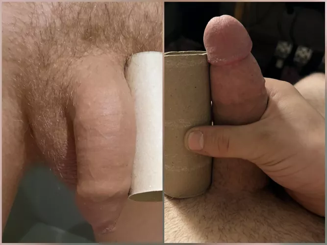 Me vs. @Ok_Fly_9770, my soft and his hard compared 😁 Where his maximum erect size ends, my minimum soft size starts