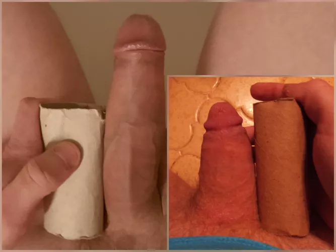 Me vs. @PMmeYourHugeDicks compared semi-hard ๐ Wow I'm twice as long
