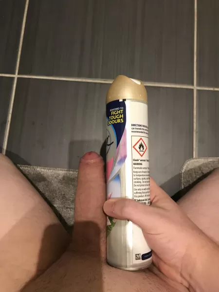 Me with a can of air freshener, what do you think? Me with a can of air freshener, what do you think?