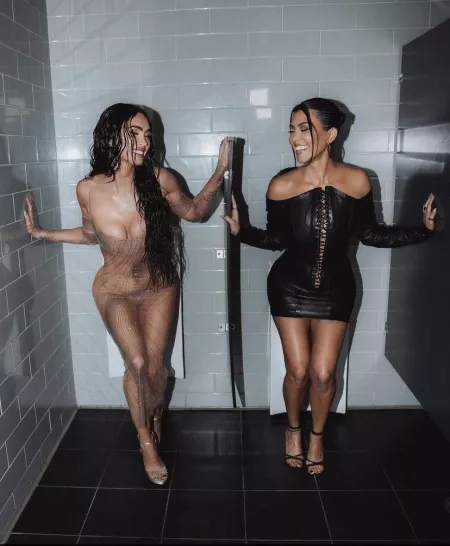 Megan Fox and Kourtney Kardashian Megan Fox and Kourtney Kardashian