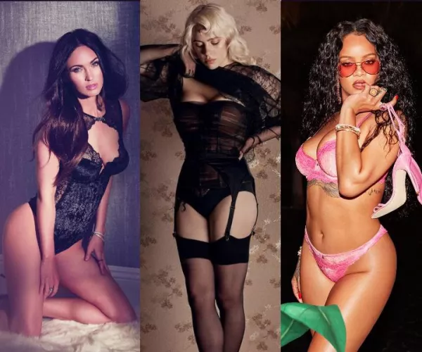 Megan Fox, Billie Eilish and Rihanna Megan Fox, Billie Eilish and Rihanna