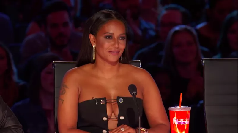 Mel B's twins at America's Got Talent were really distracting Mel B's twins at America's Got Talent were really distracting