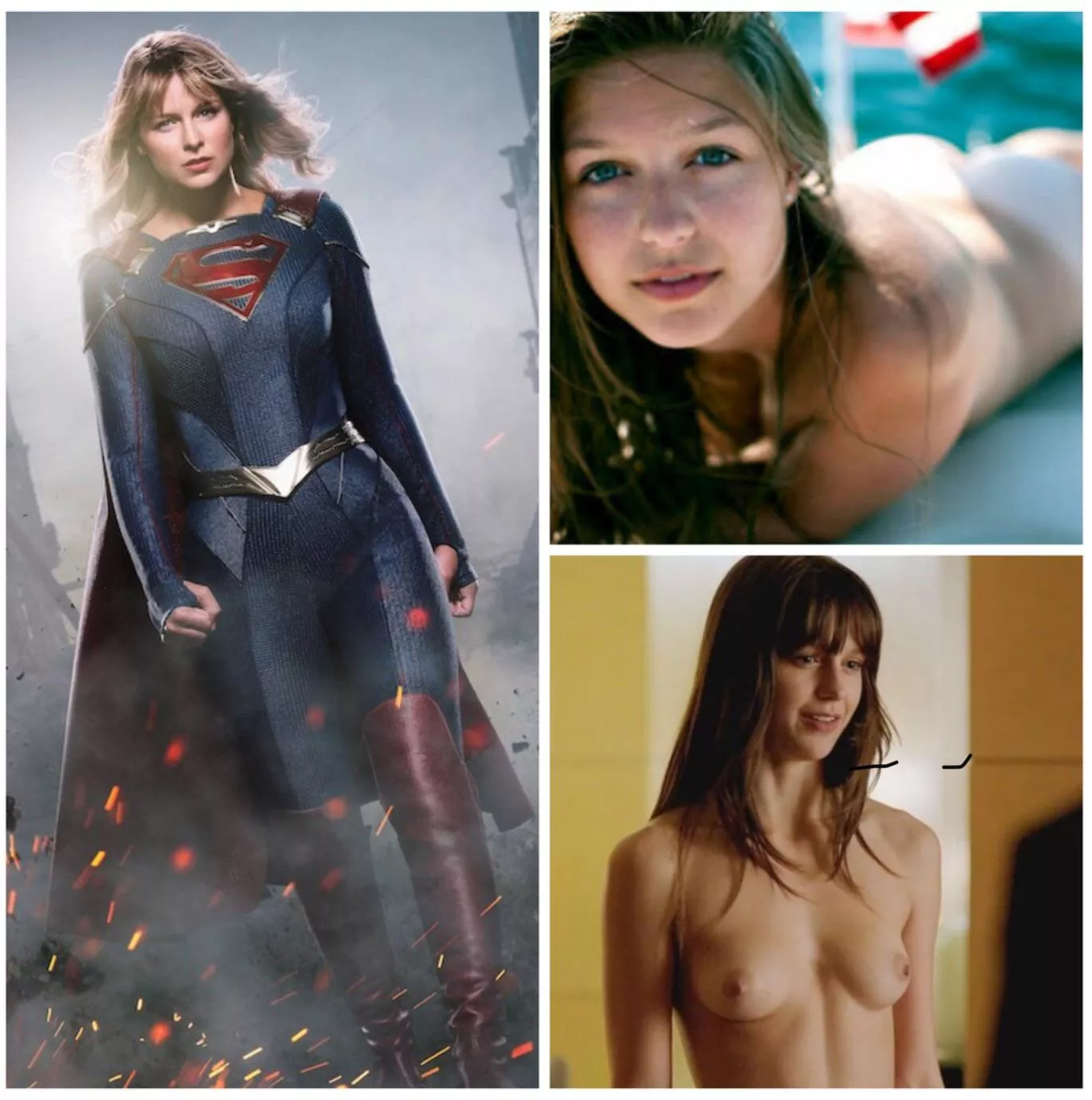 Melissa Benoist Blowjob