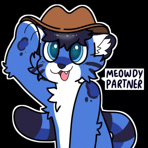 Meowdy! <art by me @spookyfoxinc on twitter, character belongs to one_odd_oliver>
