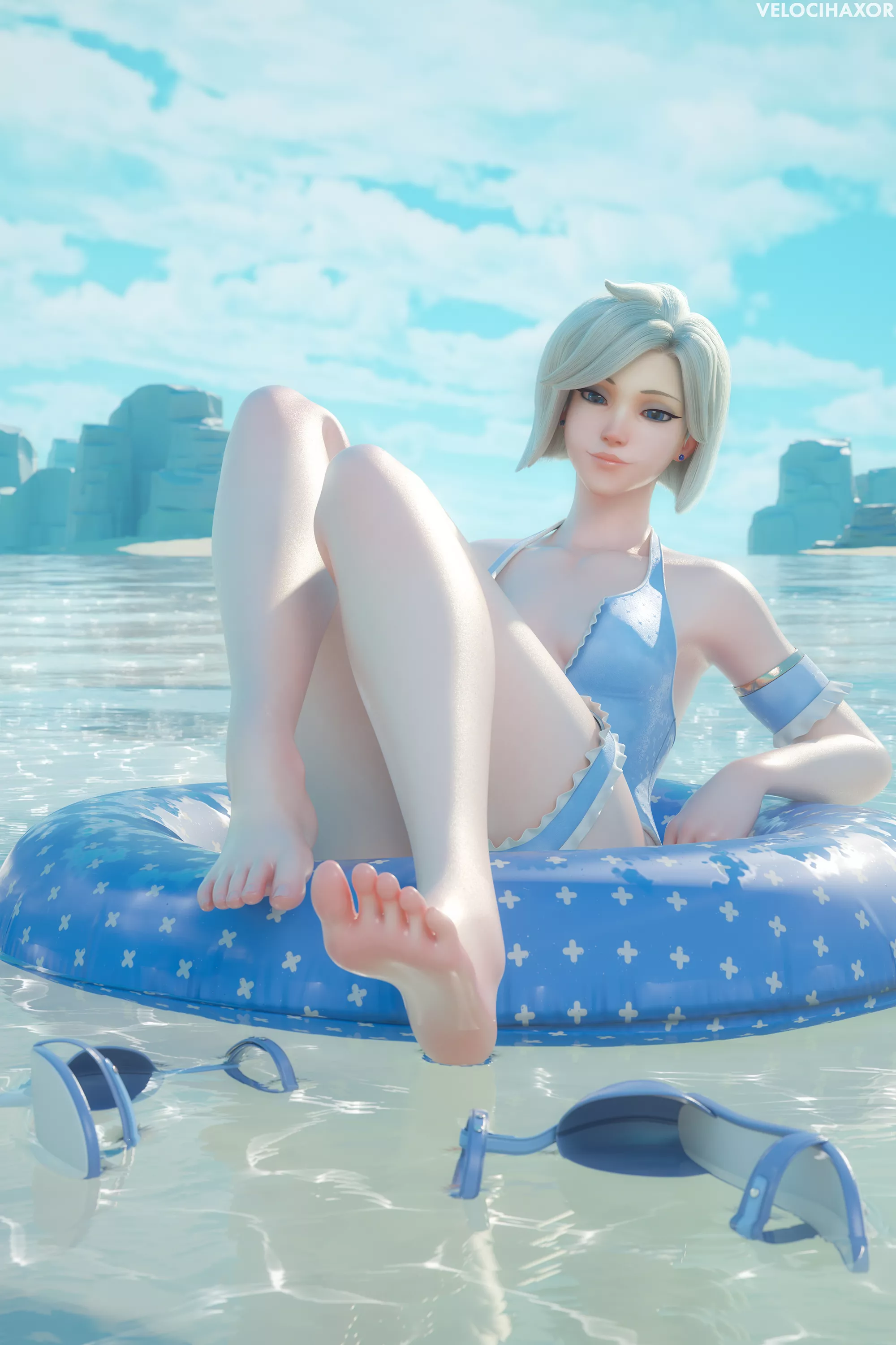 Mercy chilling at sea (Velocihaxor) Mercy chilling at sea (Velocihaxor)