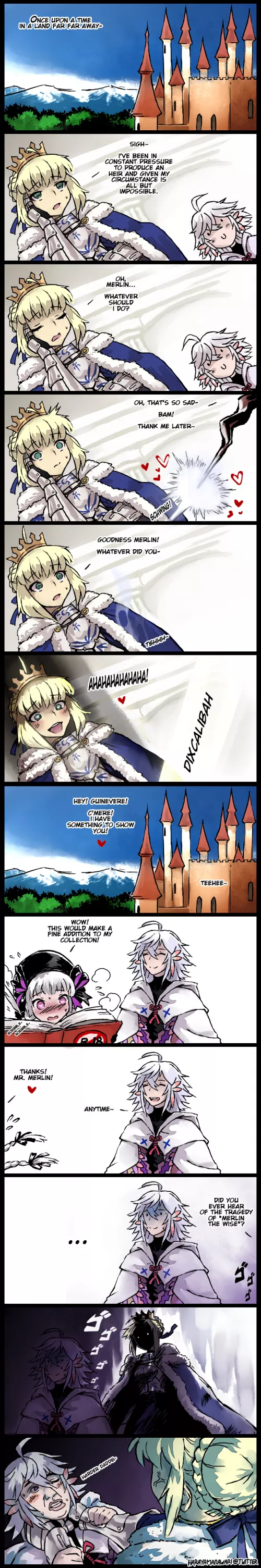 Merlin telling Artoria's Story Merlin telling Artoria's Story