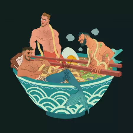 Mermaid and merman Tshirt design by David Ardinaryas Lojaya Mermaid and merman Tshirt design by David Ardinaryas Lojaya