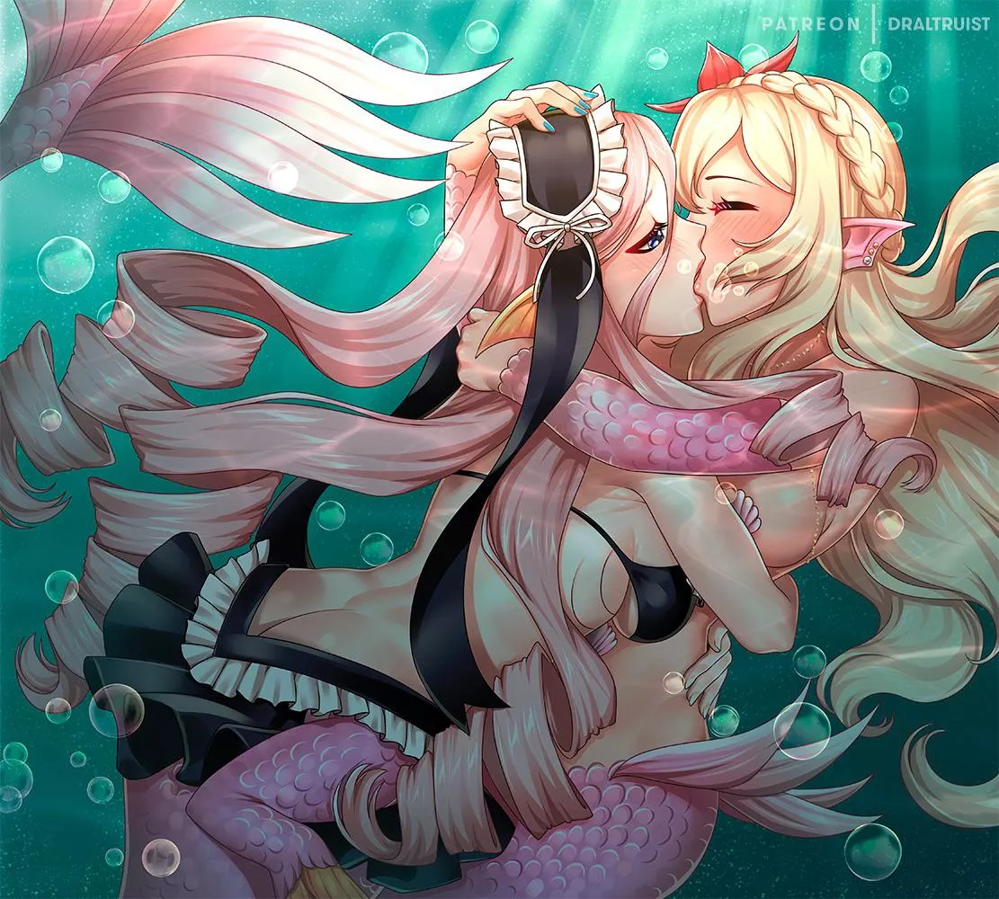 mermaid kiss nude porn picture.