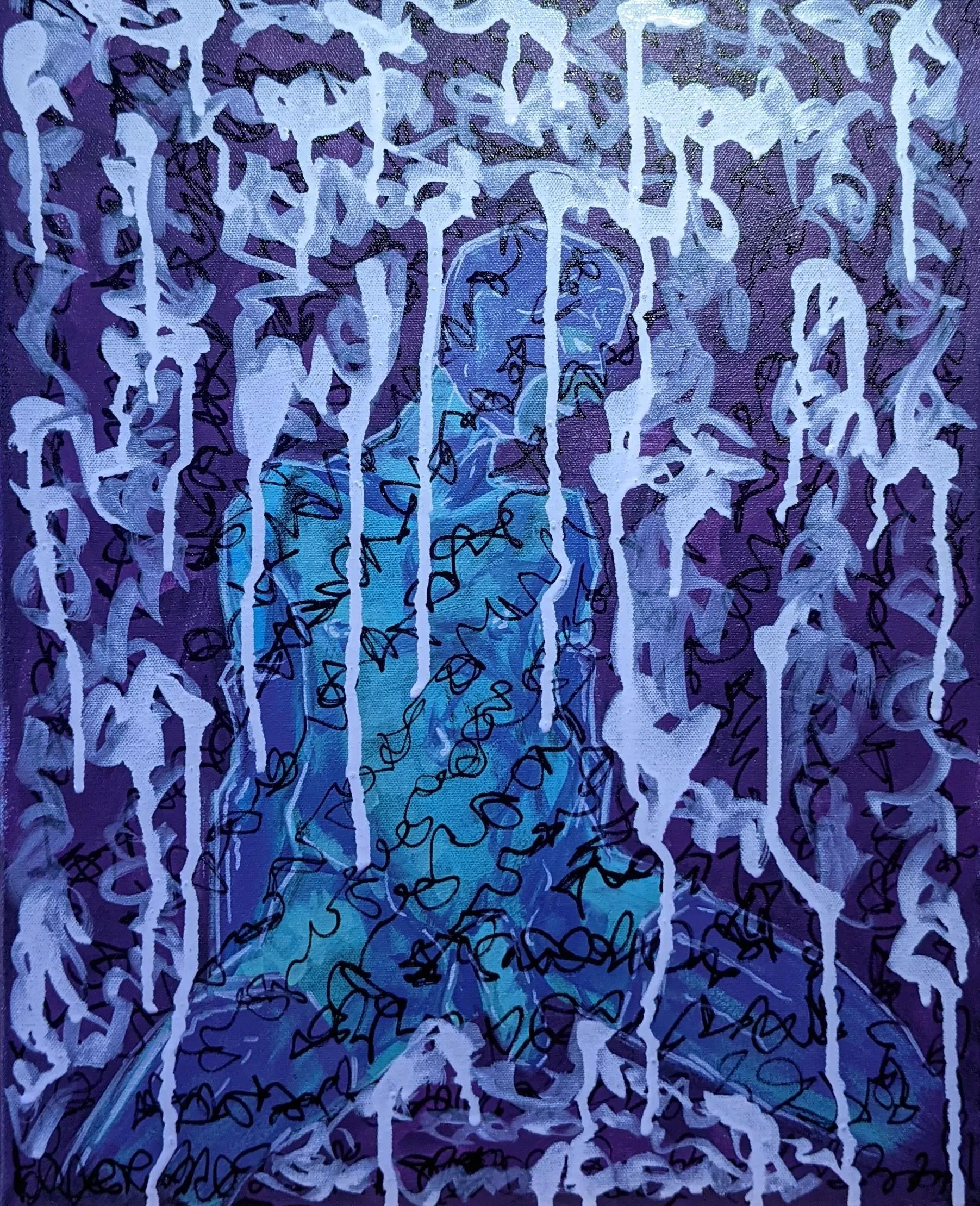 Messy Firsts By me, acrylic on canvas, fantasy self-portrait. Messy Firsts By me, acrylic on canvas, fantasy self-portrait.
