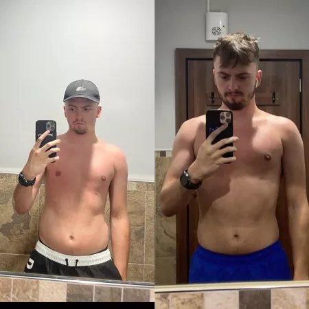 Mid - July to today. Keep feeling like Iโm not making progress but comparing myself to old pics helps to remind me! Mid - July to today. Keep feeling like Iโm not making progress but comparing myself to old pics helps to remind me!