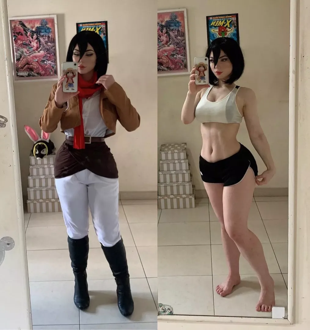 Attack on titan mikasa cosplay porn