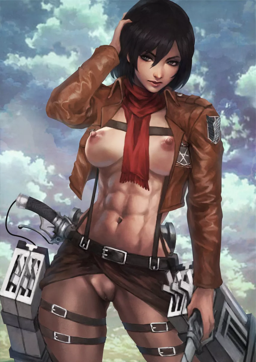 Mikasa Ackerman (MonoriRogue) Attack on Titan nudes.