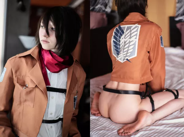 Mikasa 🍑 waiting to ride your dick cowgirl [19] [OC]
