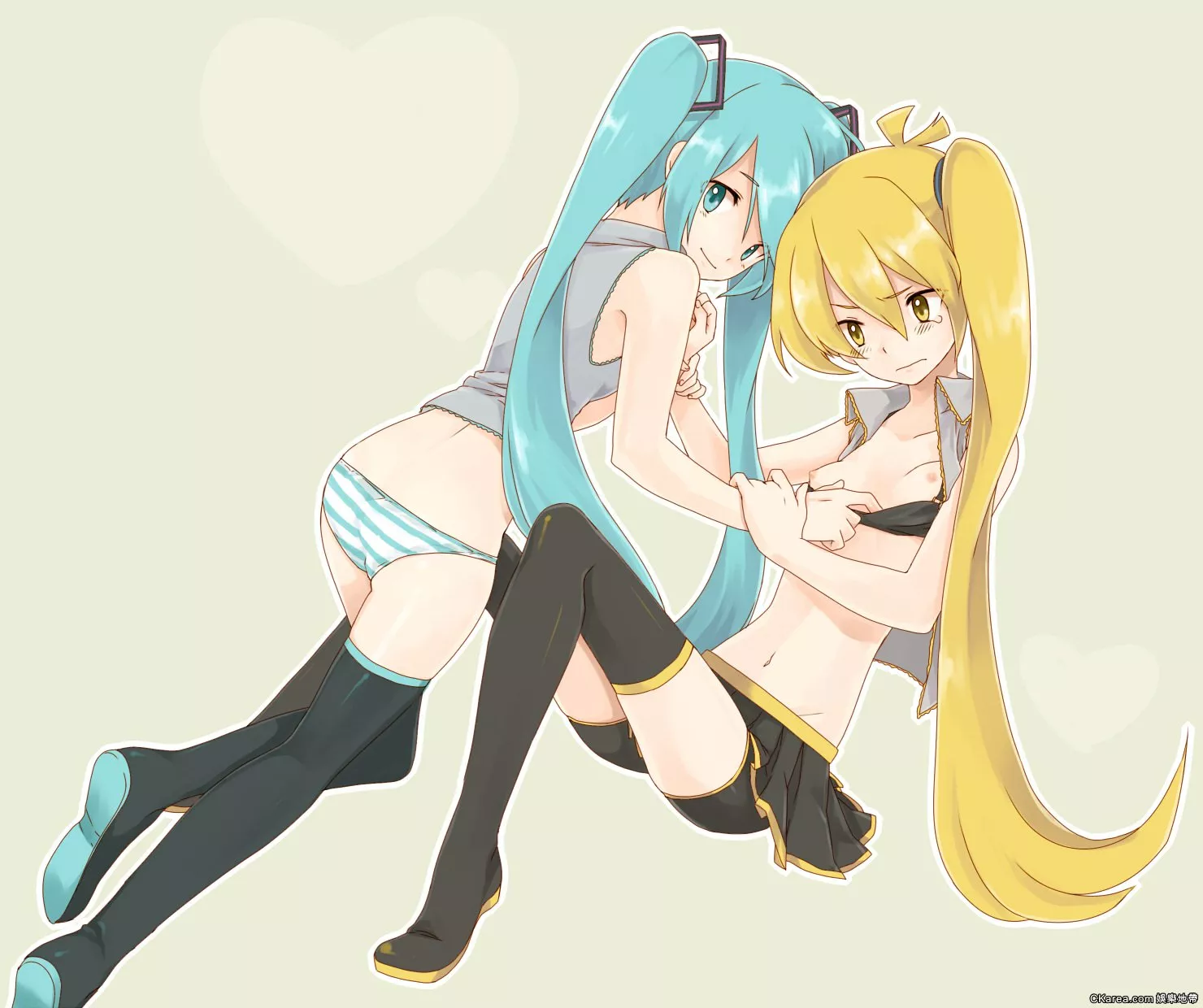 Miku and Neru Miku and Neru