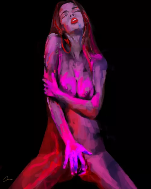 Mila azul 'arousal' painting by me