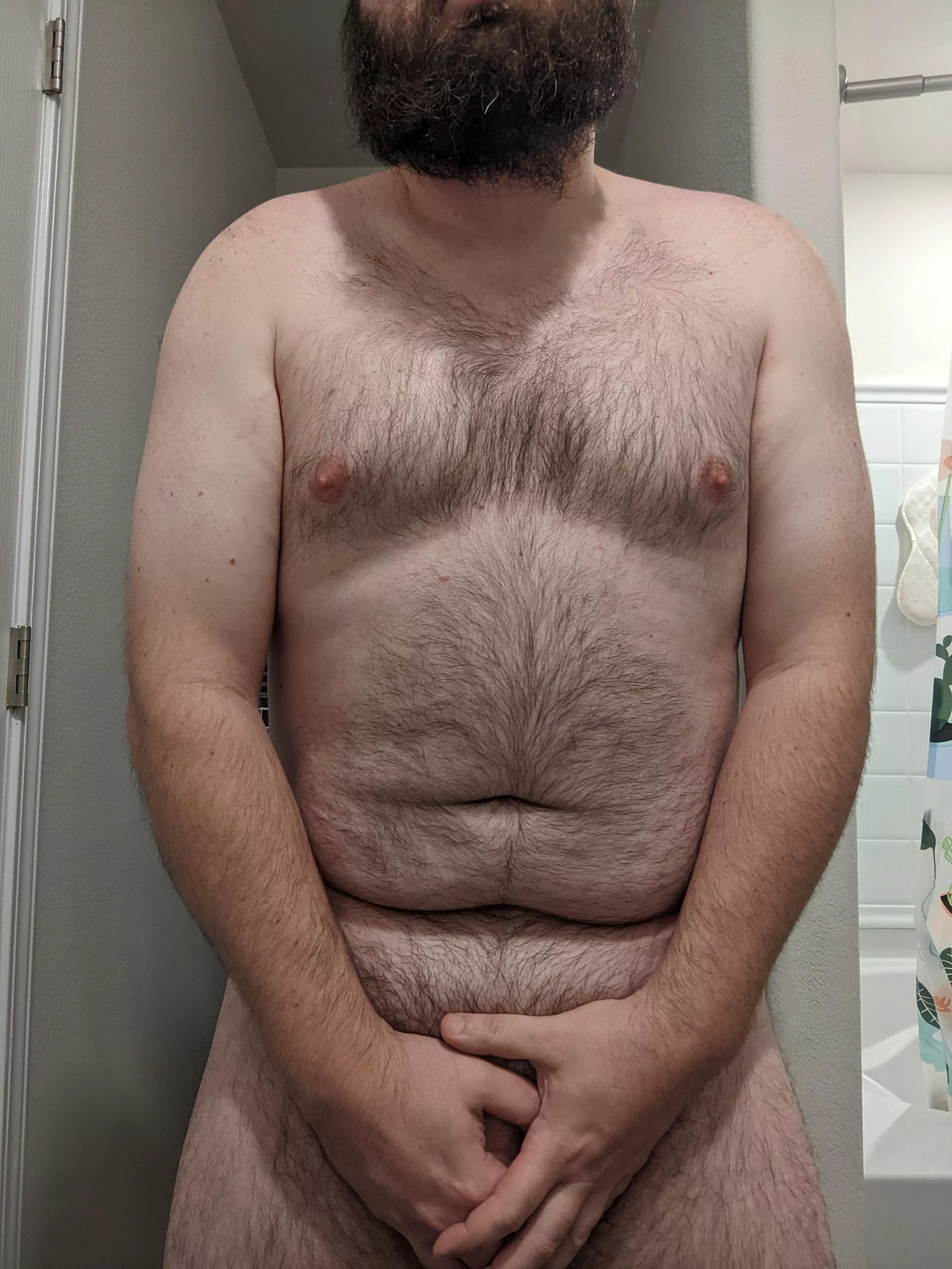 Mildly showing the goods