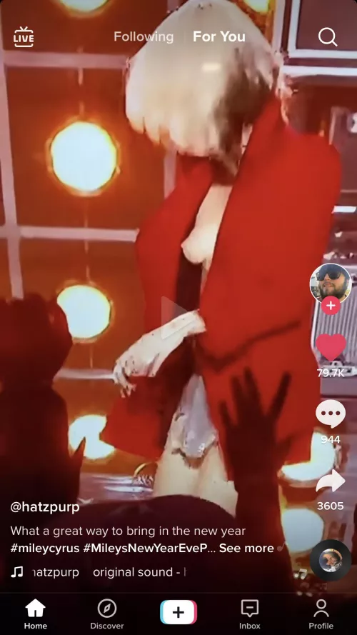 Miley Boob Slip
