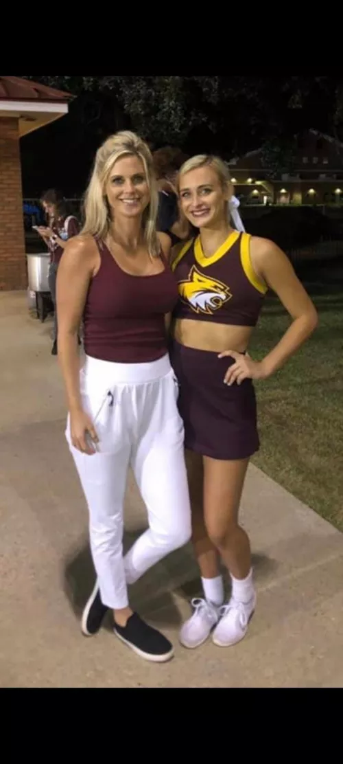 Milf and cheerleader