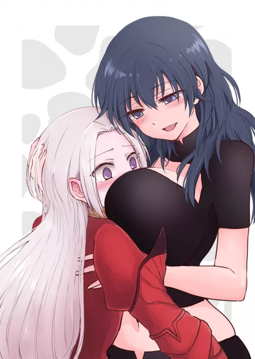 Milfy Byleth breast-smothering Edelgard (Nagasawa)