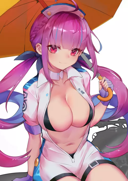 Minato Aqua Rainy Day Bike Suit ( Shenbaibaibaibaibaibaibai) [Hololive]