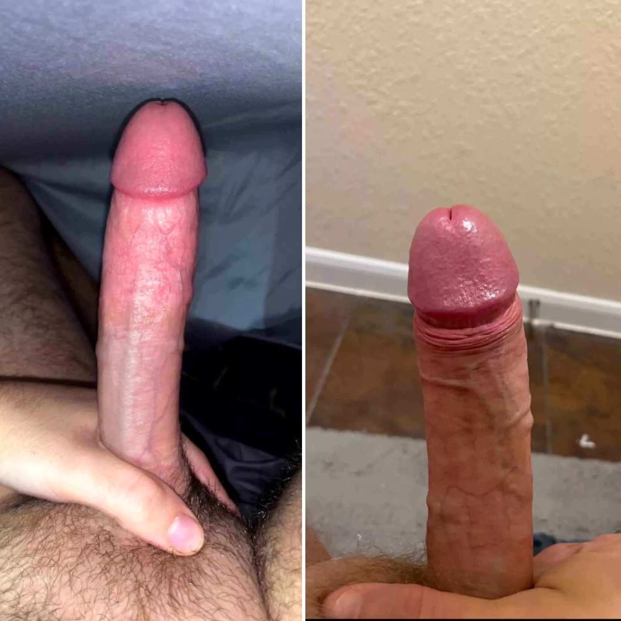 Mine on right and bud in left. The winner is pretty obvious. Who's next? Kik mr.sexy609 Mine on right and bud in left. The winner is pretty obvious. Who's next? Kik mr.sexy609