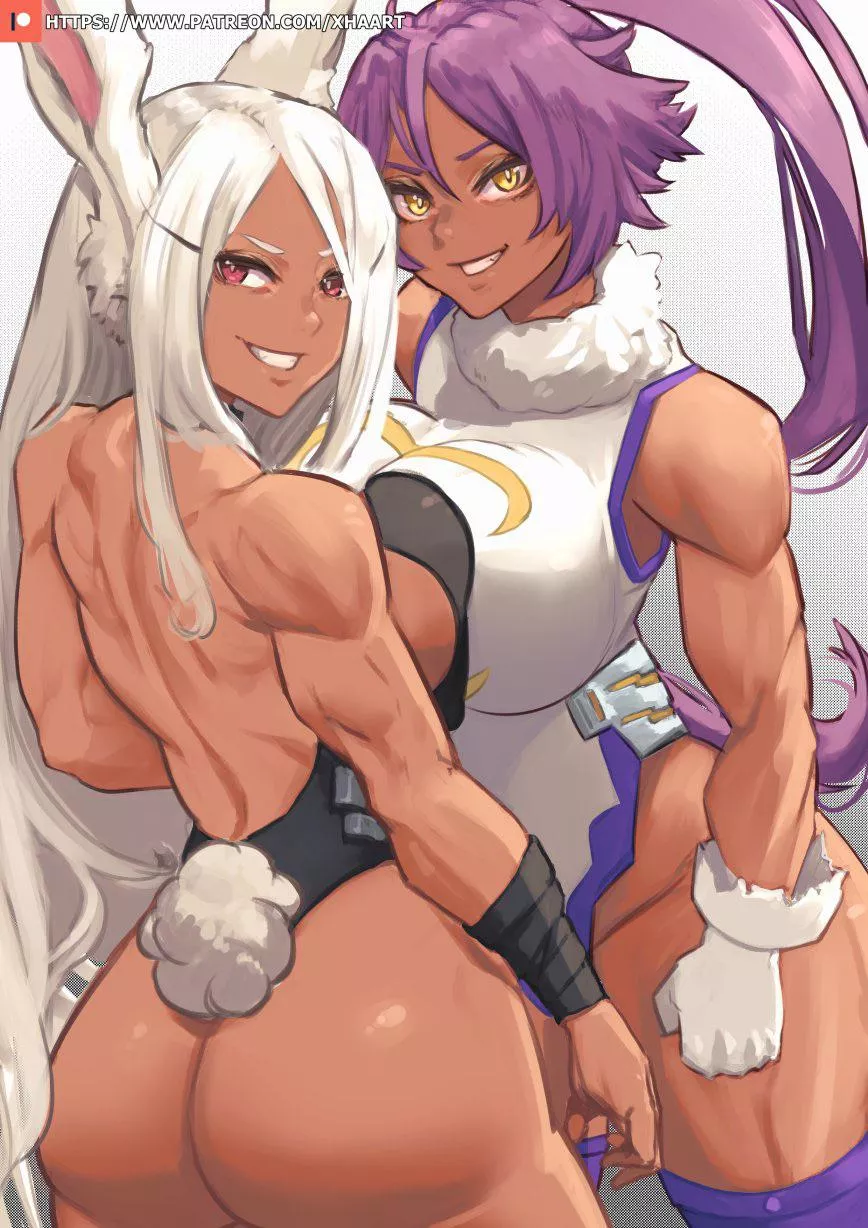 Mirko & Yoruichi (XHAart) Mirko & Yoruichi (XHAart)