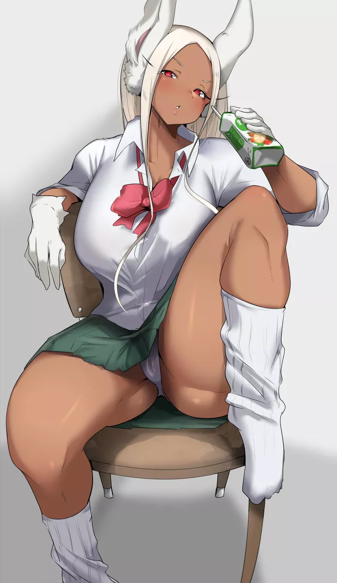 Miruko in a school uniform Miruko in a school uniform