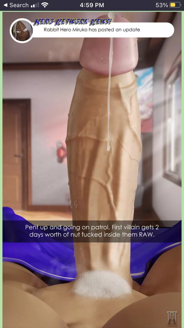 Miruko is pent up...